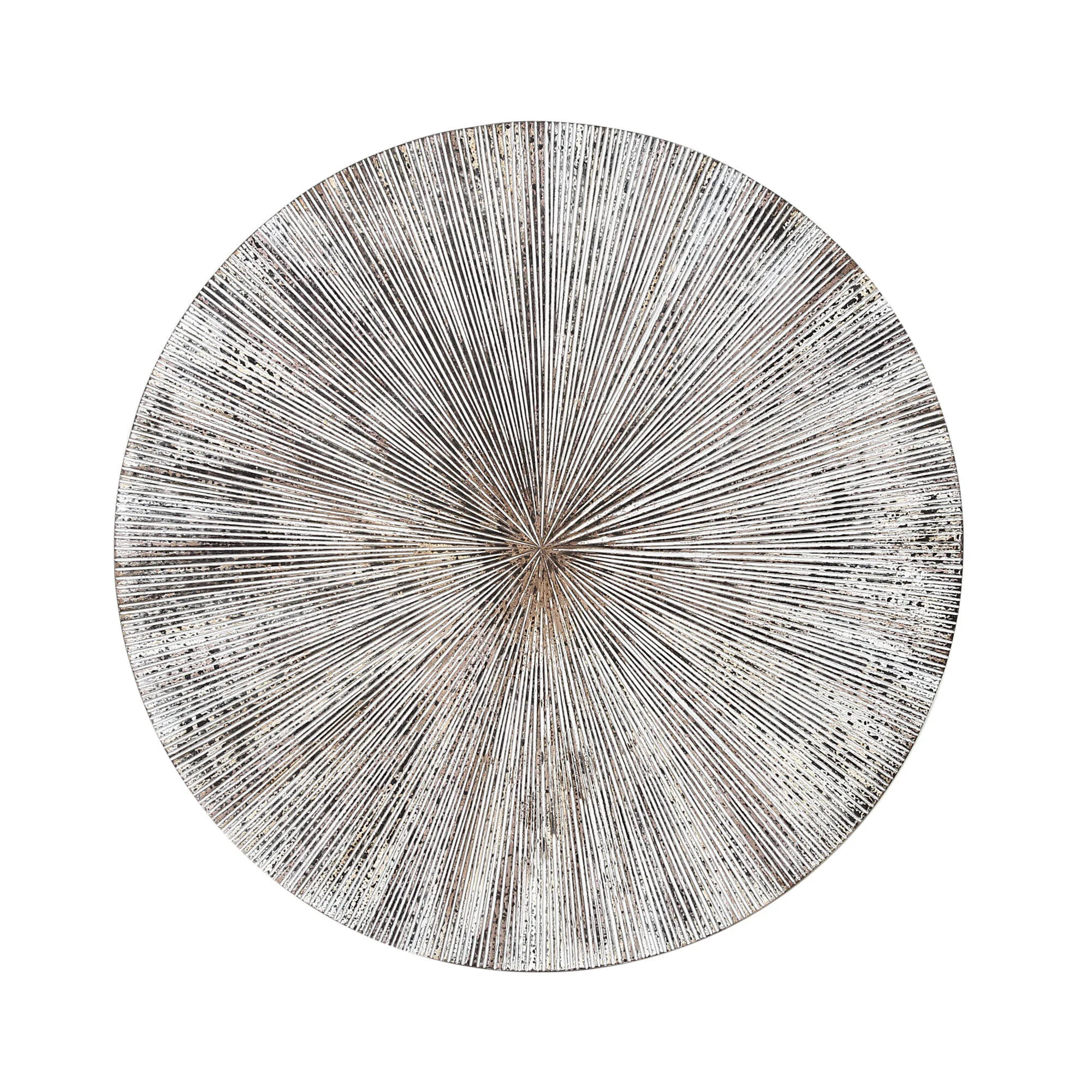 PTMD Wandbord Zapp geribbeld rond wandpaneel wit L - Afbeelding 2