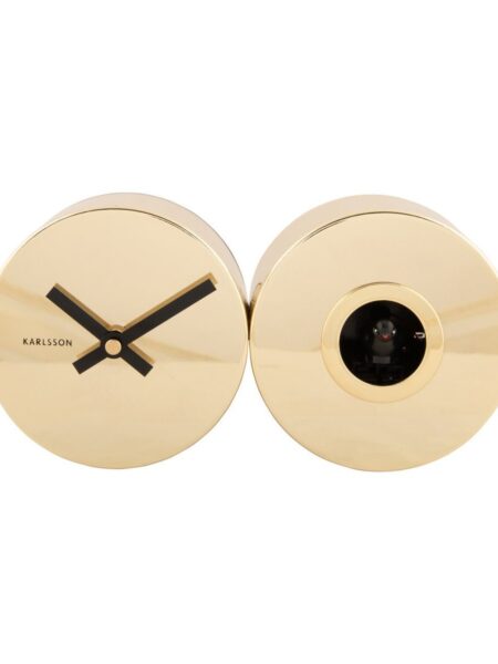 Wandklok Duo Koekoek goud