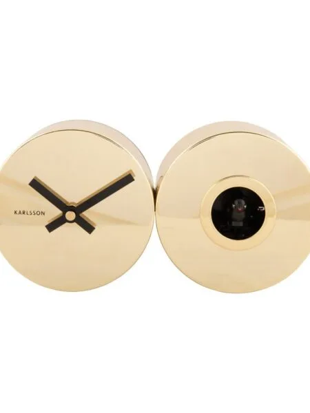 Wandklok Duo Koekoek goud