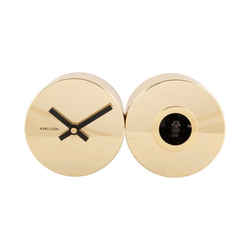 Wandklok Duo Koekoek goud