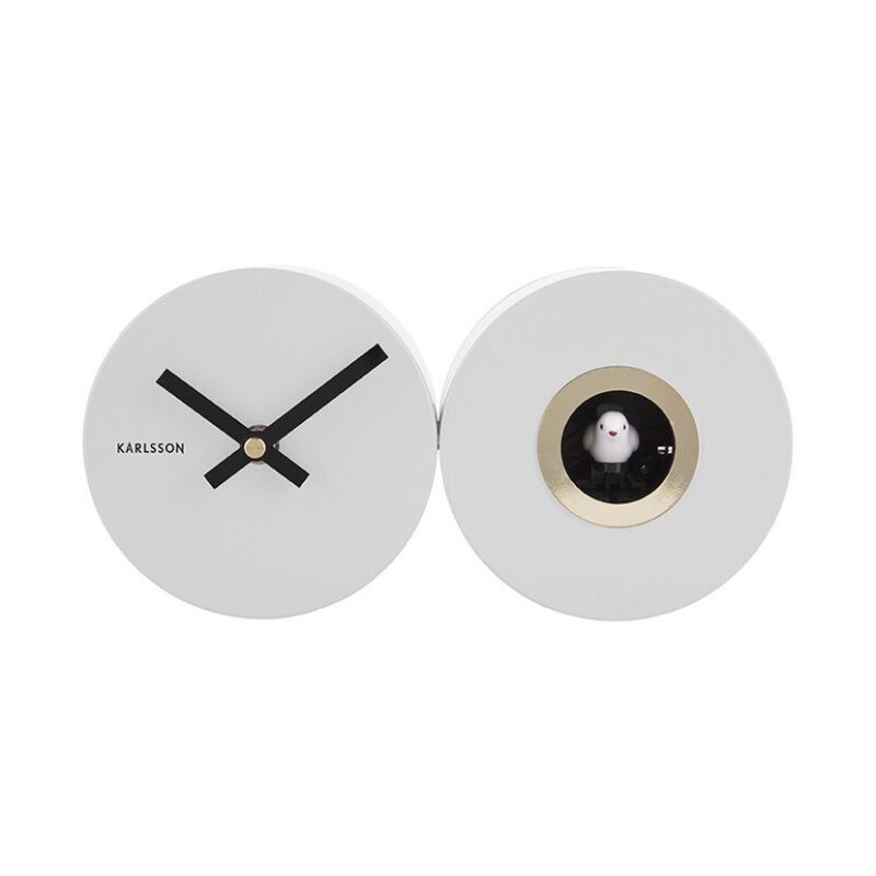 Wandklok Duo Koekoek wit - Afbeelding 3