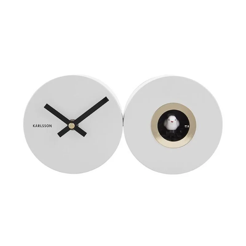 Wandklok Duo Koekoek wit - Afbeelding 3