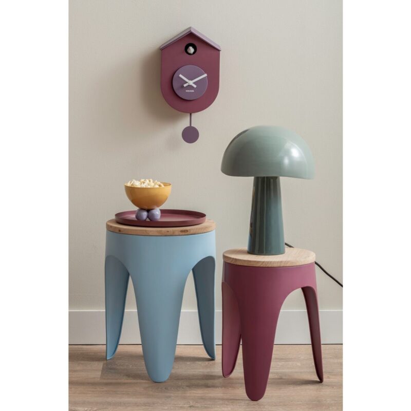 Wandklok Grato Koekoek burgundy - Afbeelding 2