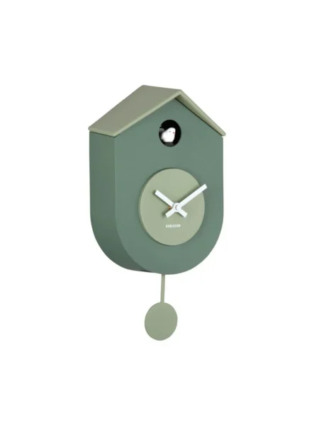 Wandklok Grato Koekoek groen