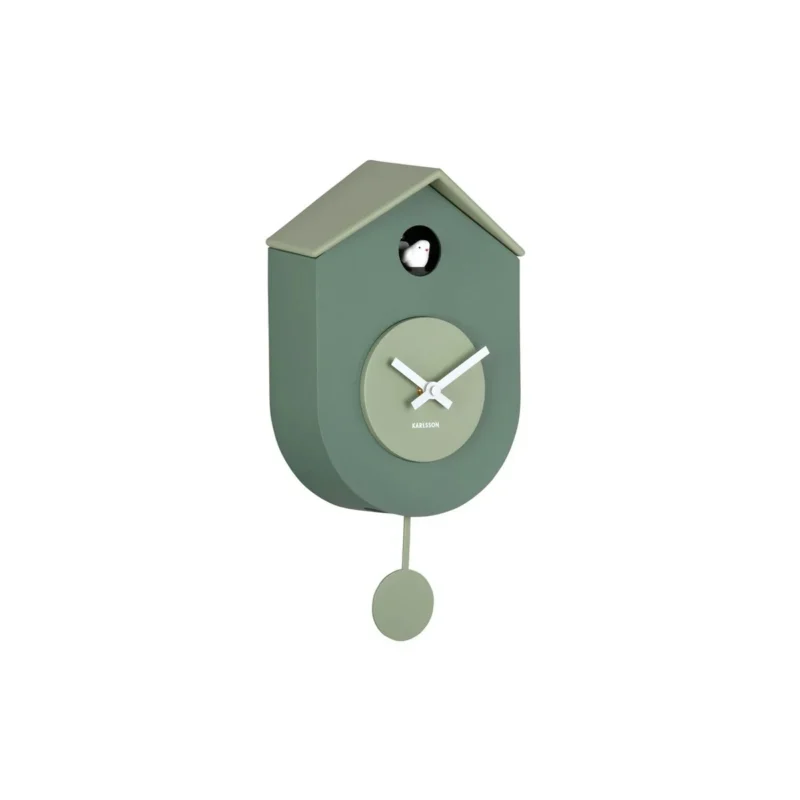 Wandklok Grato Koekoek groen