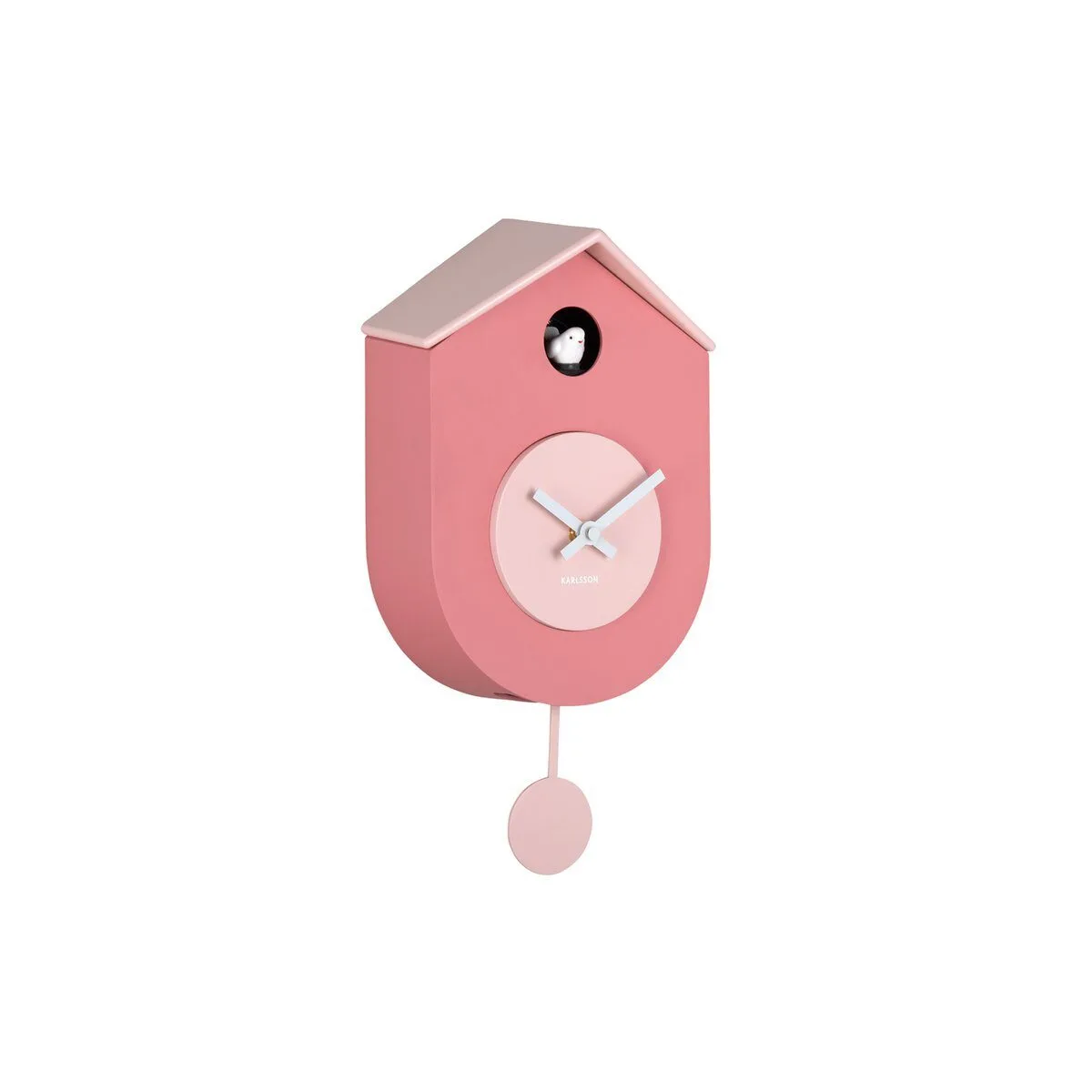 Wandklok Grato Koekoek roze