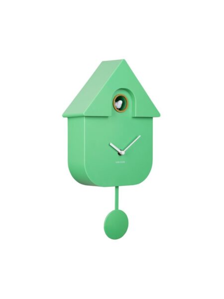 Wandklok Moderne Koekoek groen