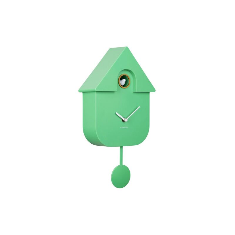 Wandklok Moderne Koekoek groen