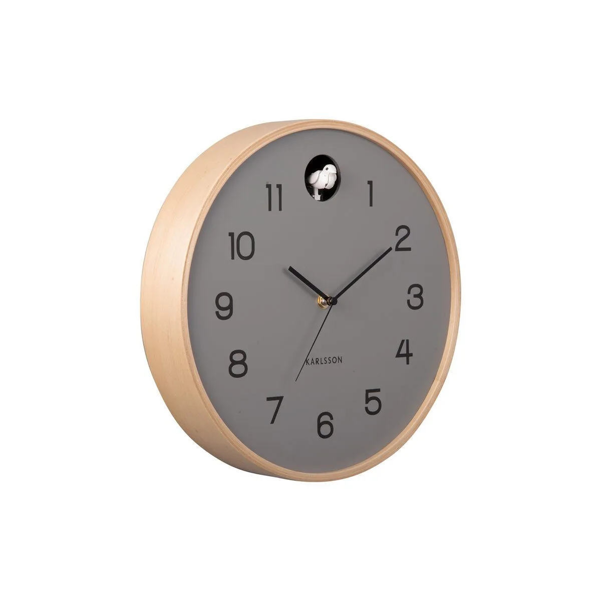 Wandklok Natuurlijke Koekoek grijs - Afbeelding 3