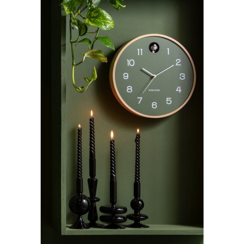 Wandklok Natuurlijke Koekoek groen - Afbeelding 2