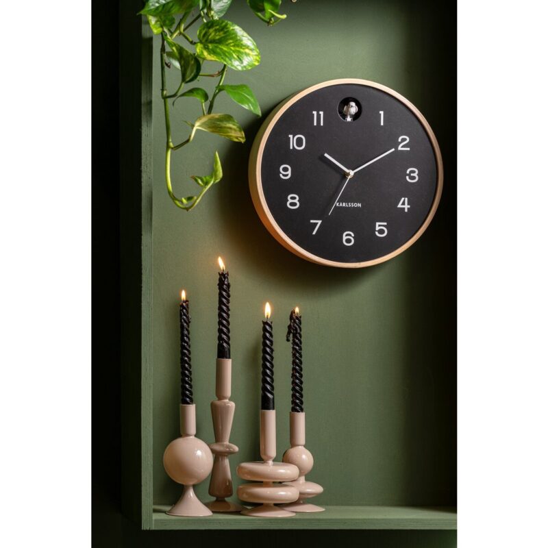 Wandklok Natuurlijke Koekoek zwart - Afbeelding 2