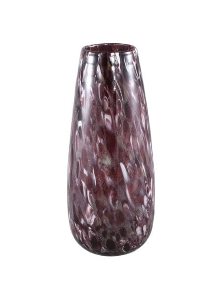 Gindora Purple glass vaas 18,5x18,5x42 cm