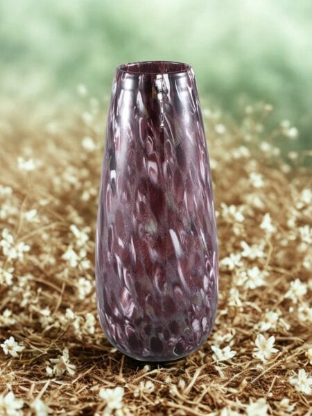 Gindora Purple glass vaas 18,5x18,5x42 cm