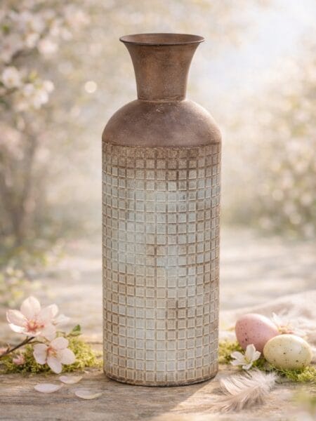 Kari vaas brons 60×17 cm