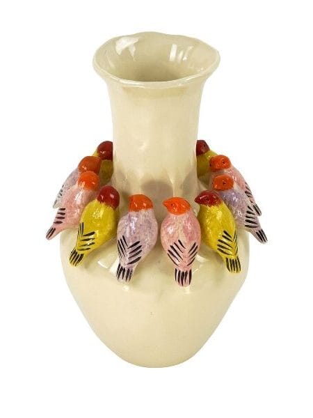 Vaas met vogels 28x28x41.5 cm