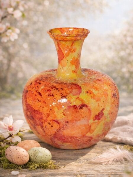 Vaas mosaic geel voorjaar