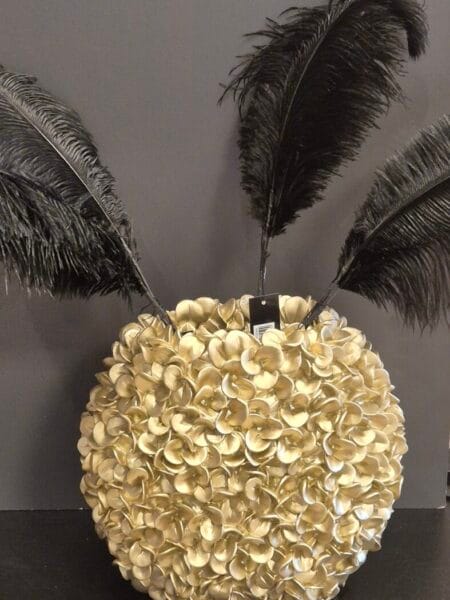 Vaas Phylia goud 31,5x17x28 cm