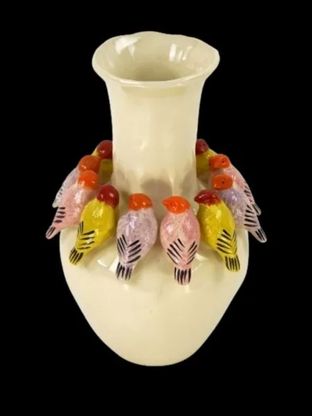 Vaas met vogels 28x28x41.5 cm