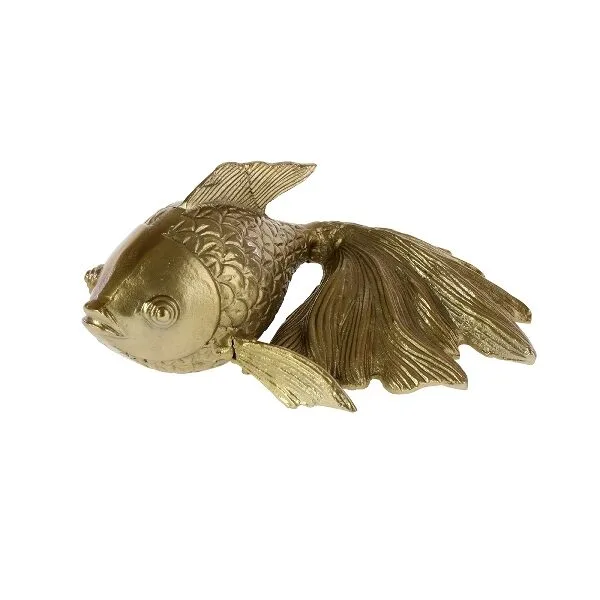 Goudvis wandddecoratie 26x17x11 cm