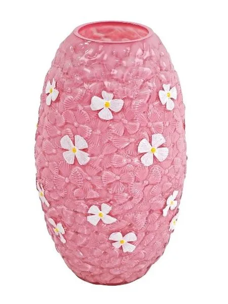 Vaas Roze margrieten 20x34 cm