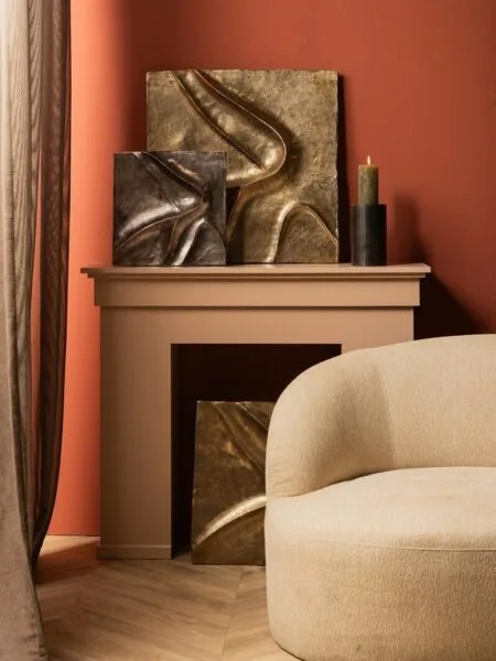 PTMD Gihan Nickle Casted Aluminium Wandbord in 3 maten