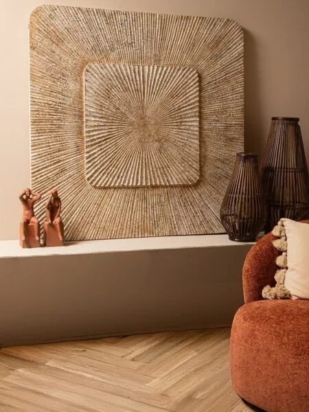 PTMD Wandbord Dishita Cream Square 120 x 120 cm