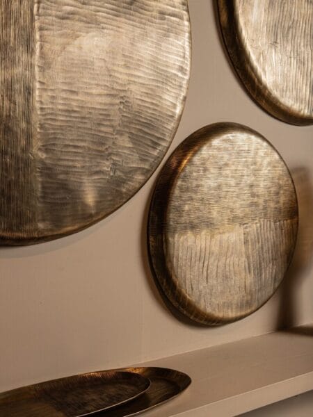 PTMD Wandbord Jowad Antique Gold 80x80 cm