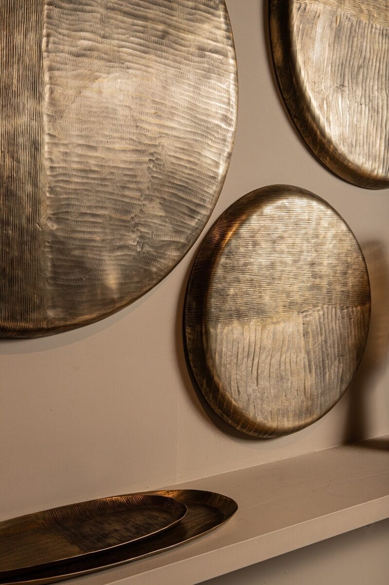 PTMD Wandbord Jowad Antique Gold 80x80 cm