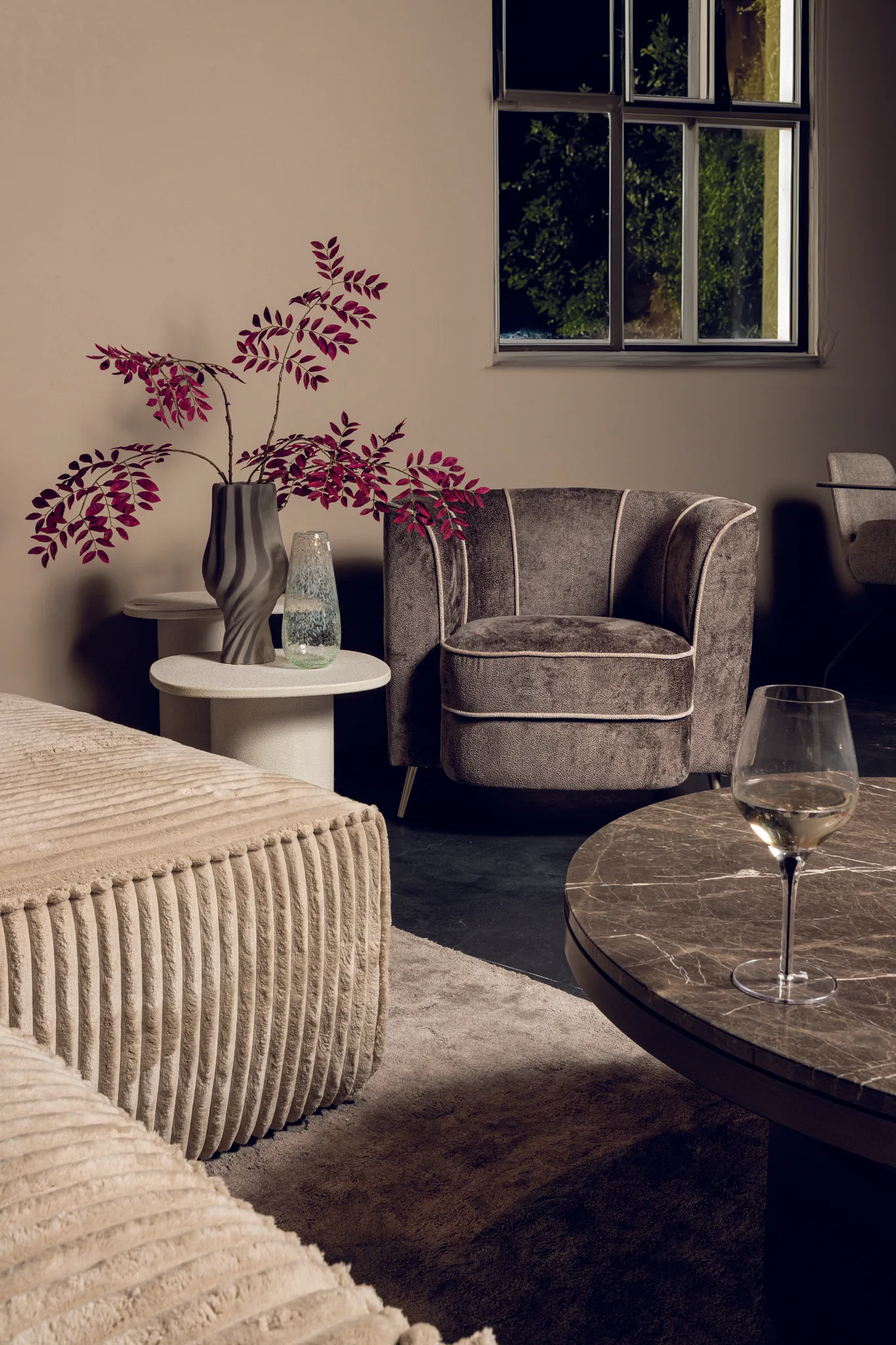 PTMD John Mocca fauteuil aphrodite 7 stripes - Afbeelding 2