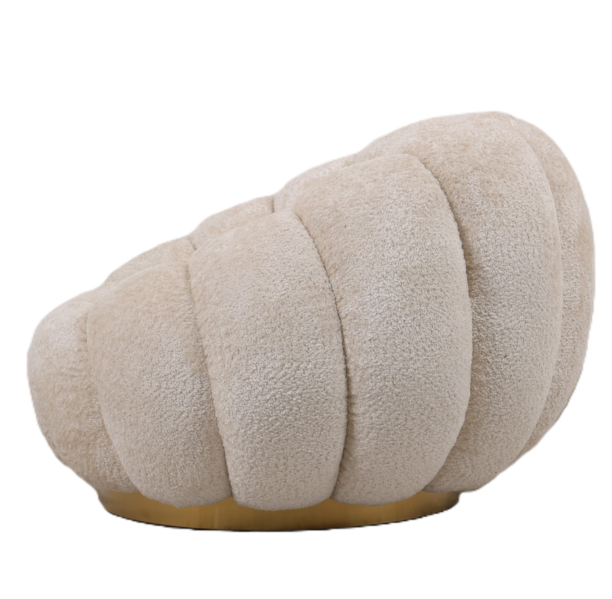 PTMD Fauteuil Daisy Cream Euphoria 2 gold base - Afbeelding 5