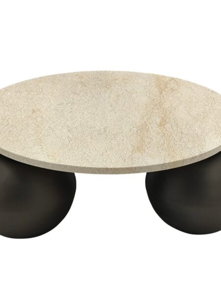 PTMD Skippy coffee table beige marble