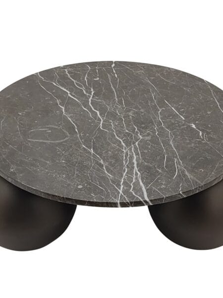PTMD Skippy coffee table brown marble 85x85x30 cm