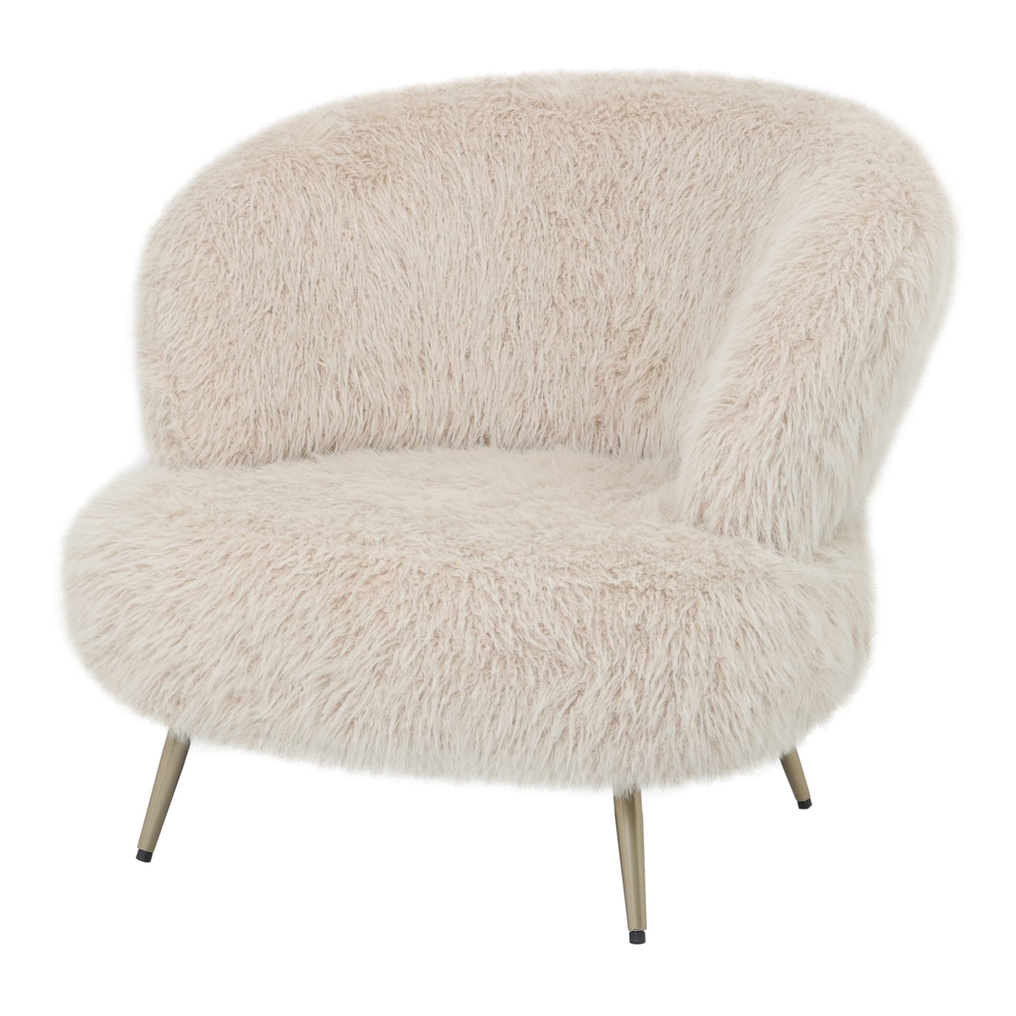 PTMD Fauteuil Franklyn Hair Beige - Afbeelding 3