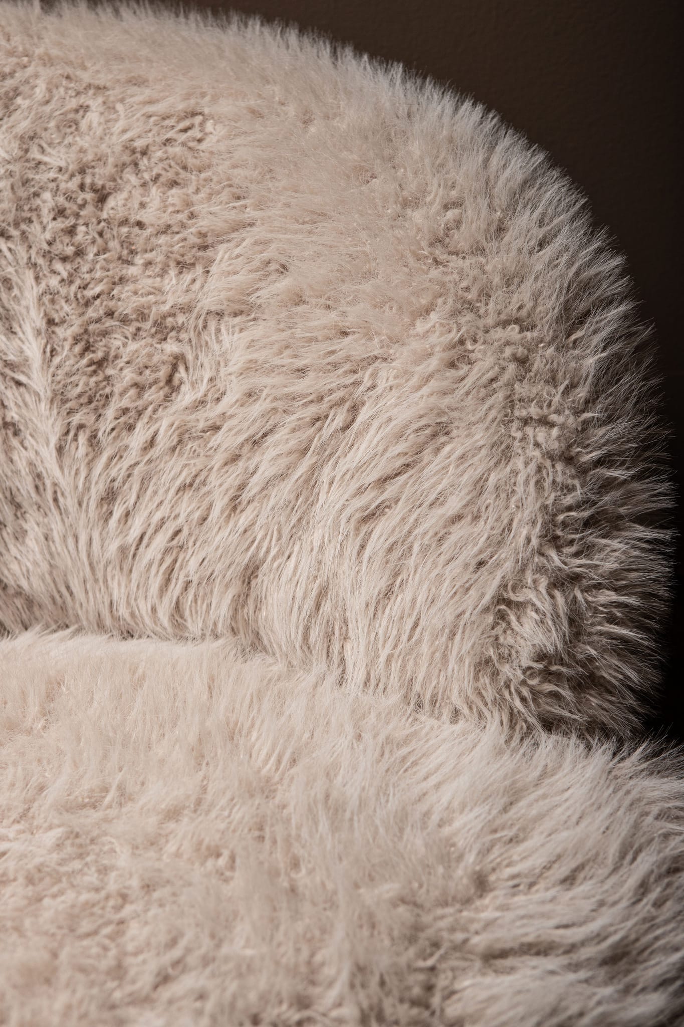 PTMD Fauteuil Franklyn Hair Beige - Afbeelding 2