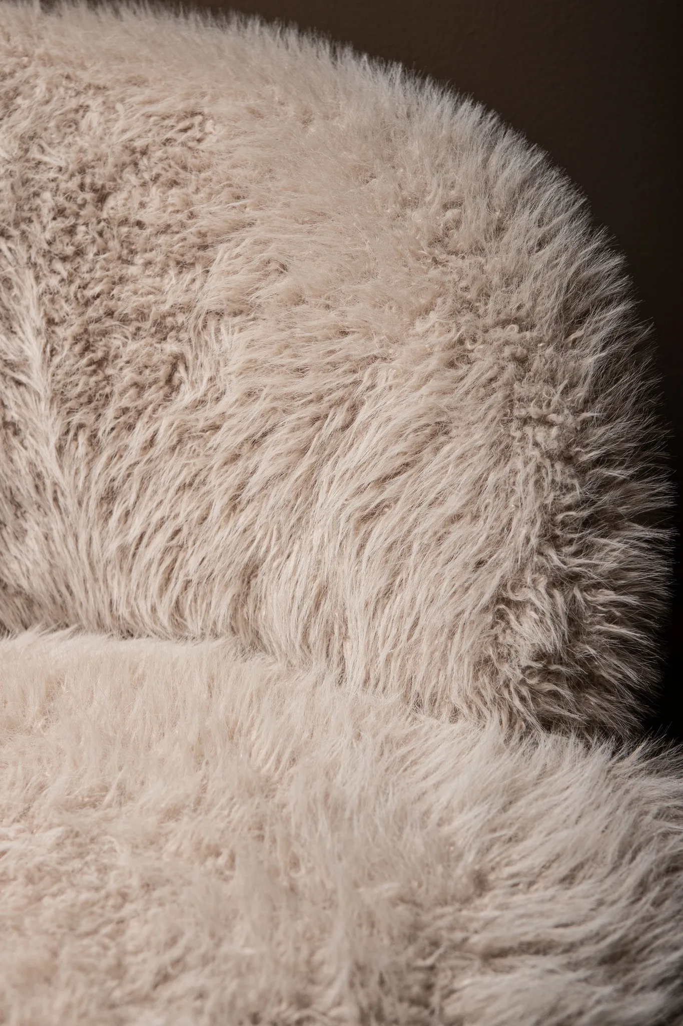 PTMD Fauteuil Franklyn Hair Beige - Afbeelding 2