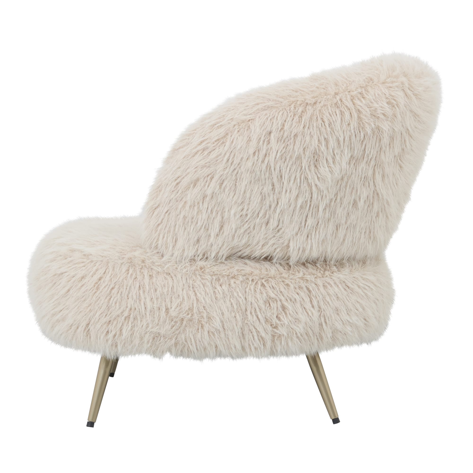 PTMD Fauteuil Franklyn Hair Beige - Afbeelding 4