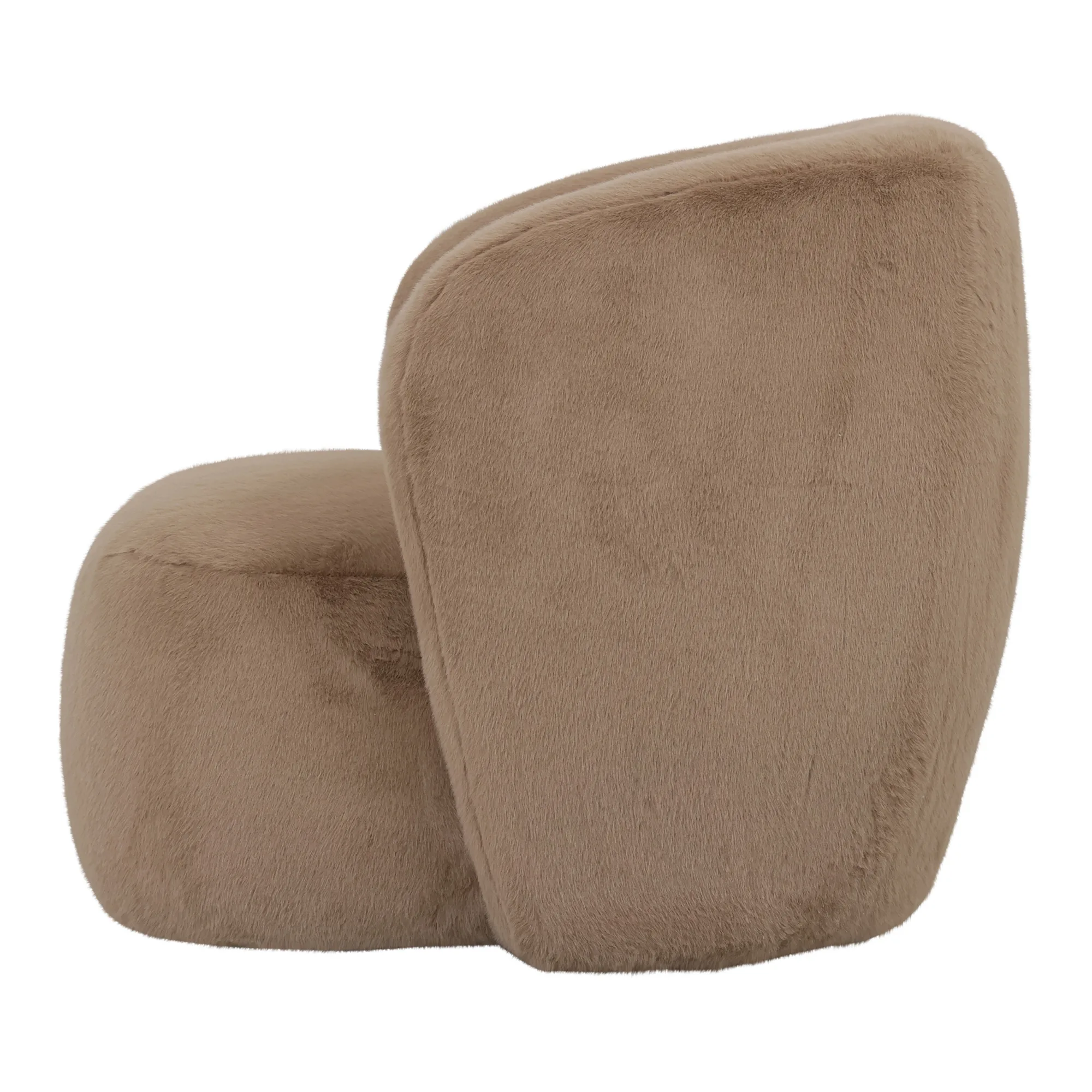 PTMD Fauteuil Aphrodite Fur Mocca - Afbeelding 3