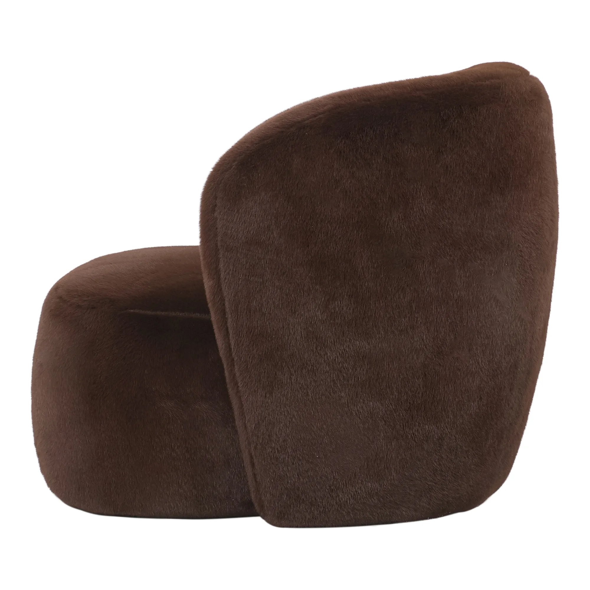 PTMD Fur Fauteuil Aphrodite Brown - Afbeelding 3