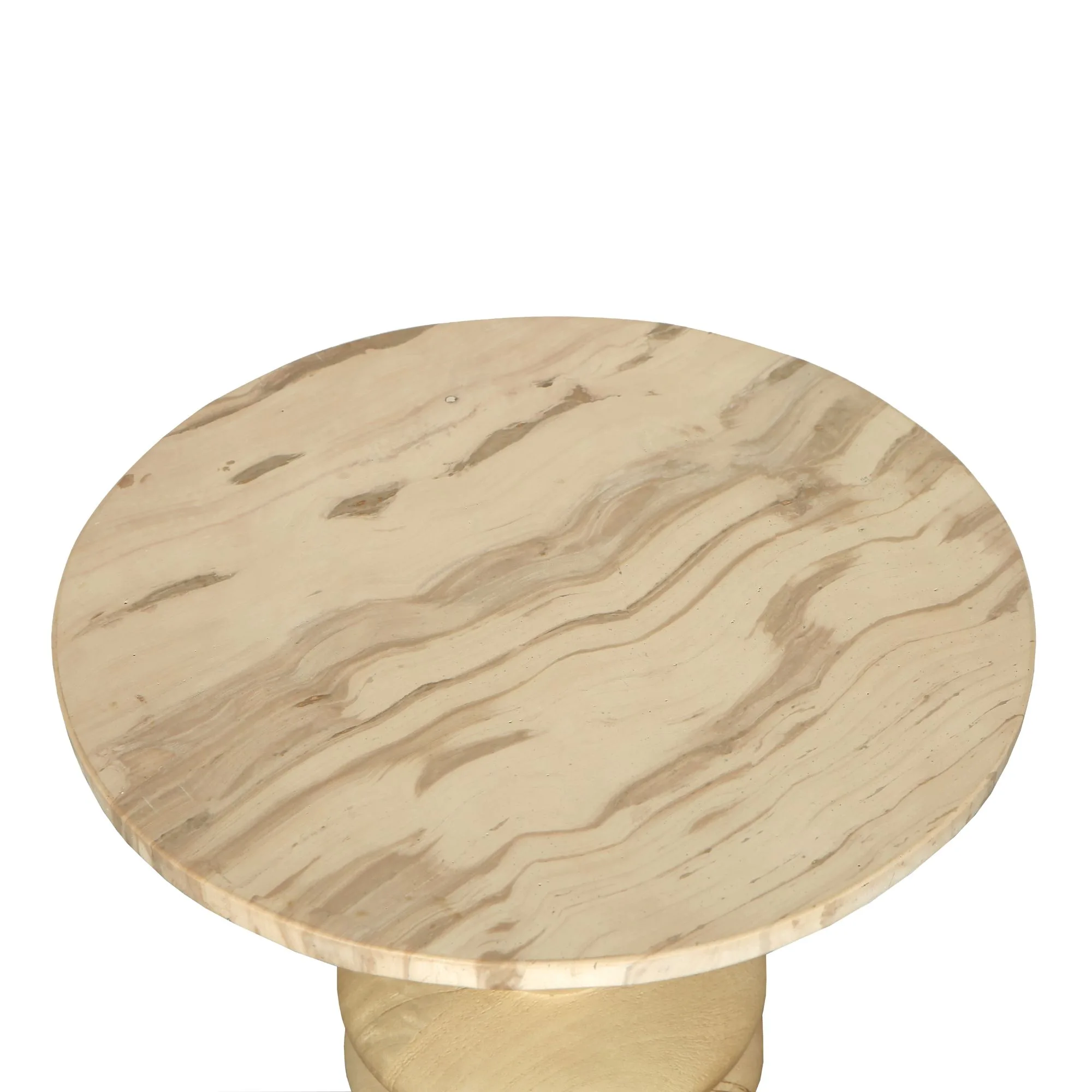 PTMD Callain Natural mango tafel rond 45 cm - Afbeelding 3
