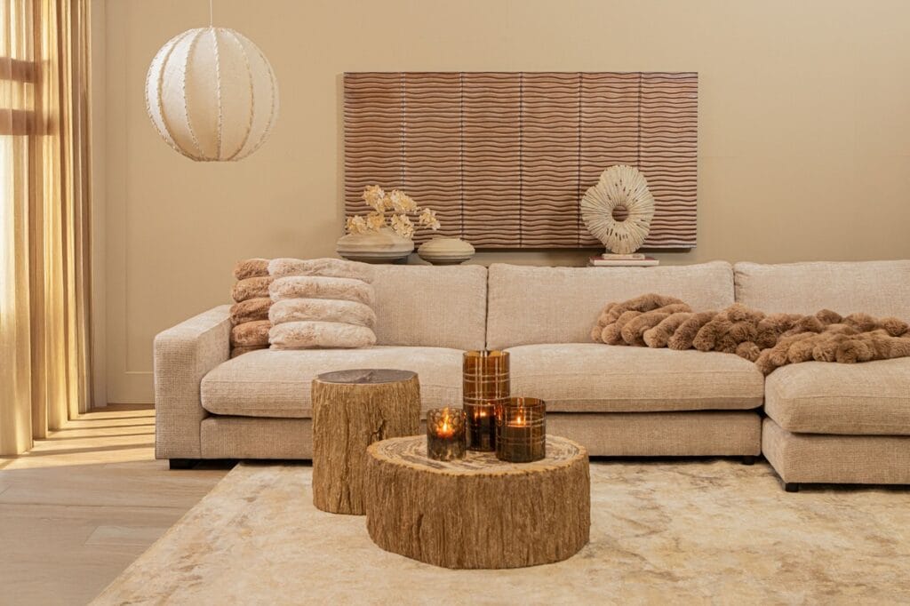 PTMD Natural petrified coffeetable fiberglass