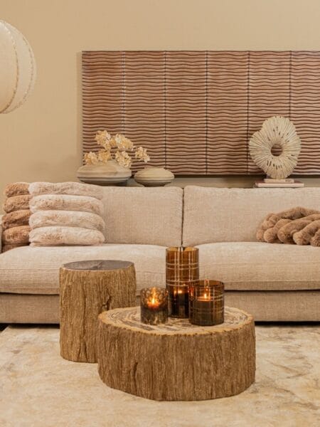 PTMD Natural petrified coffeetable fiberglass