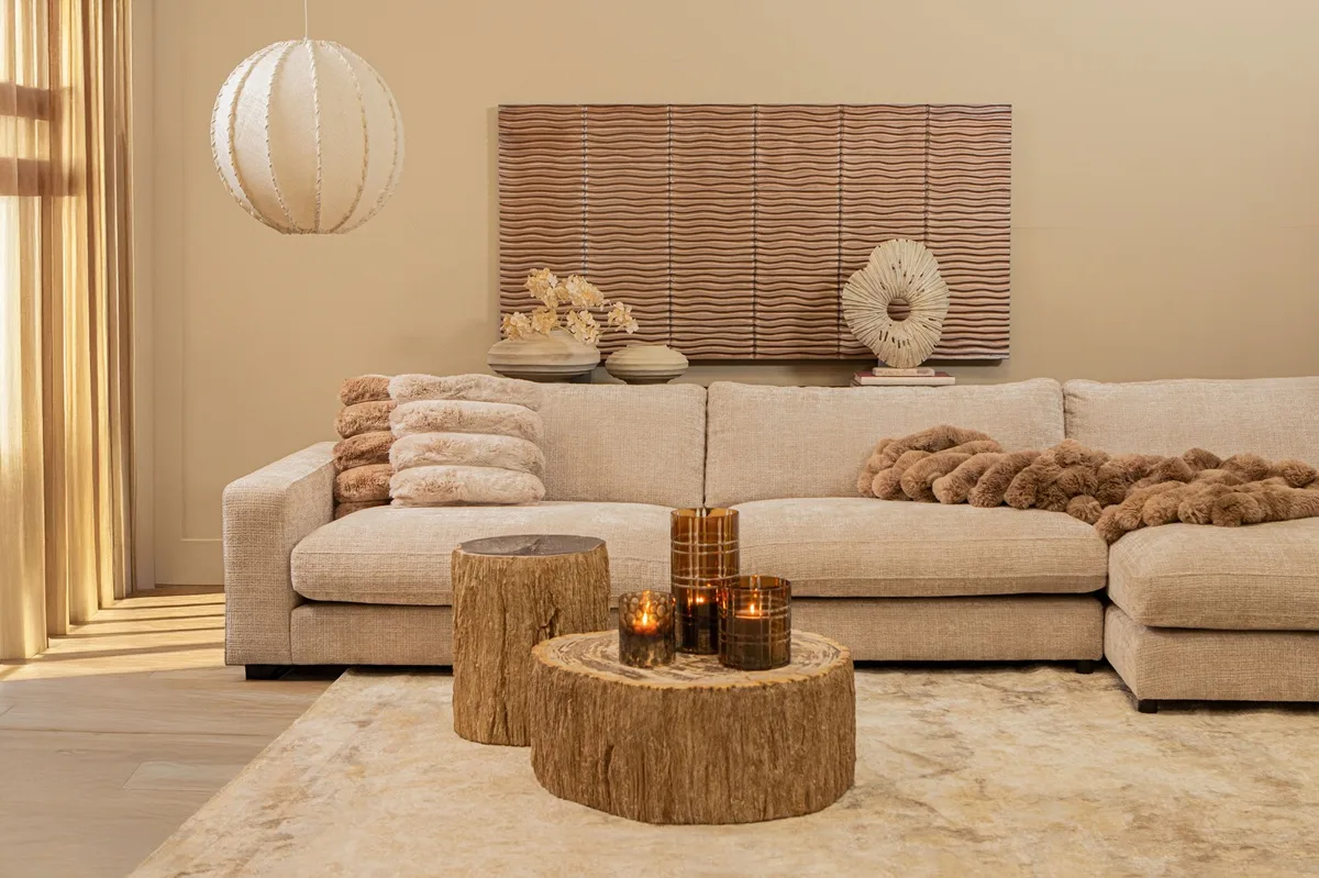 PTMD Natural petrified coffeetable fiberglass