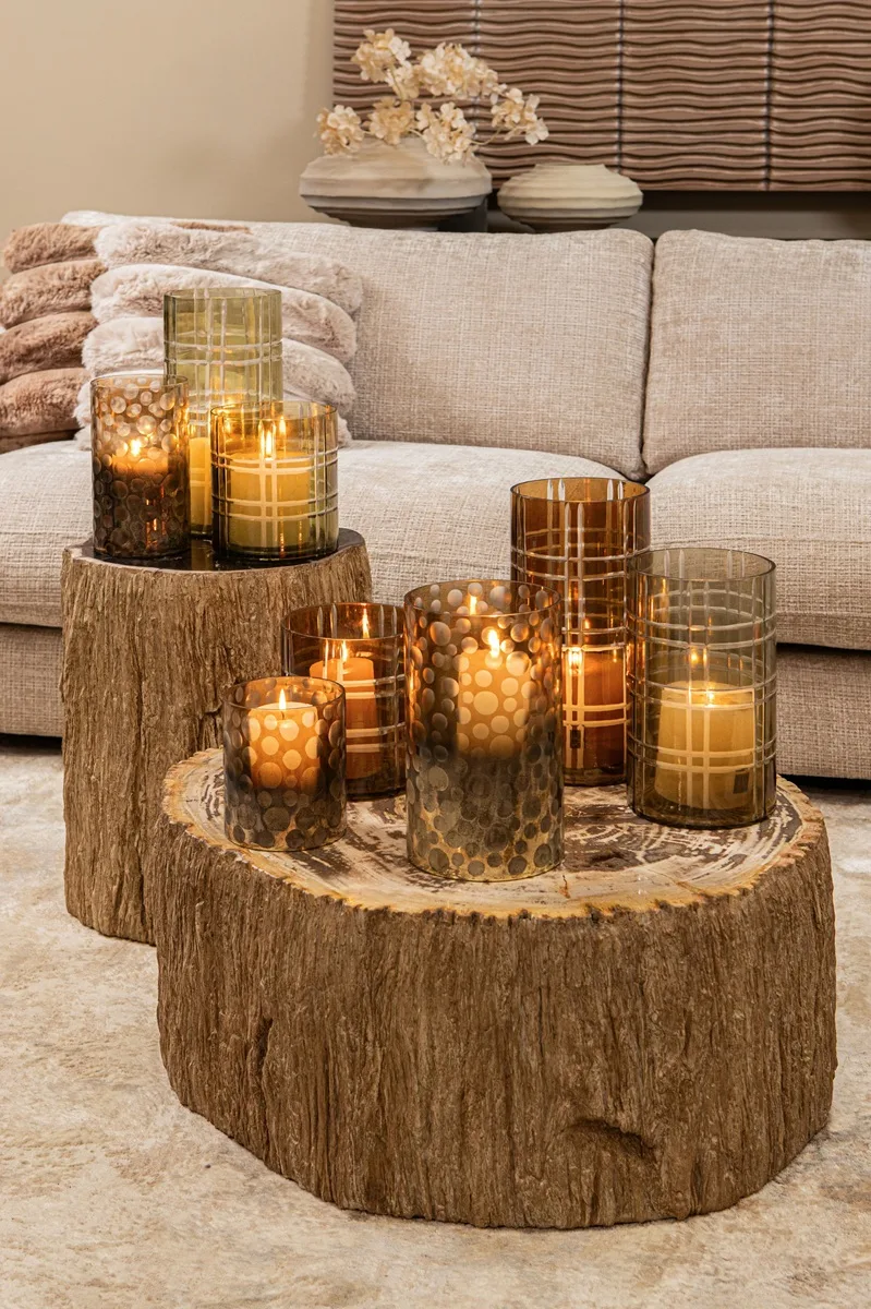 PTMD Natural petrified coffeetable fiberglass 60x70x28 cm - Afbeelding 5
