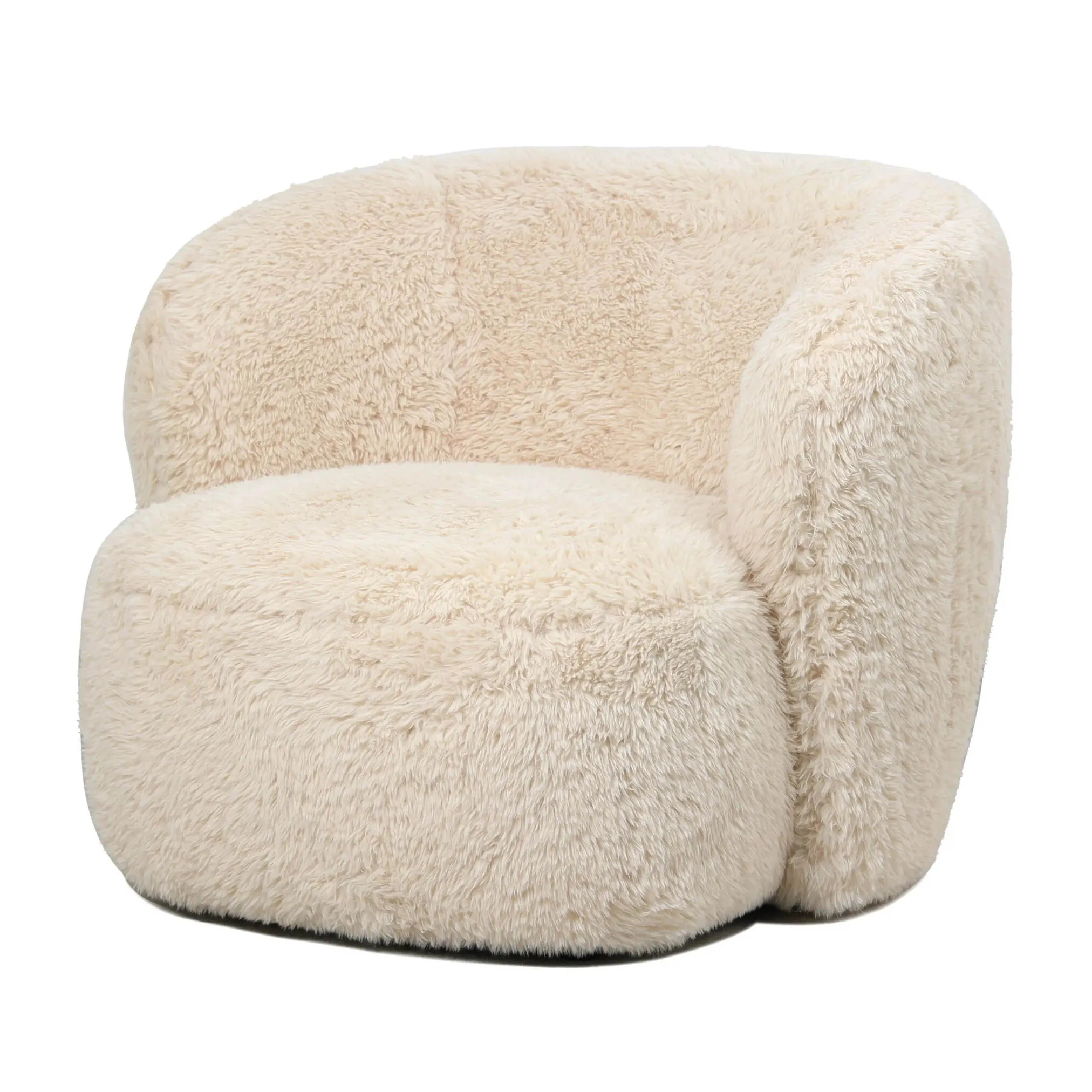 PTMD Fauteuil Aphrodite Fur Beige - Afbeelding 2