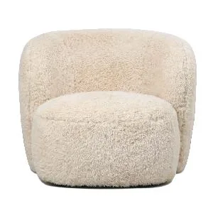 PTMD Fauteuil Aphrodite Beige Fur