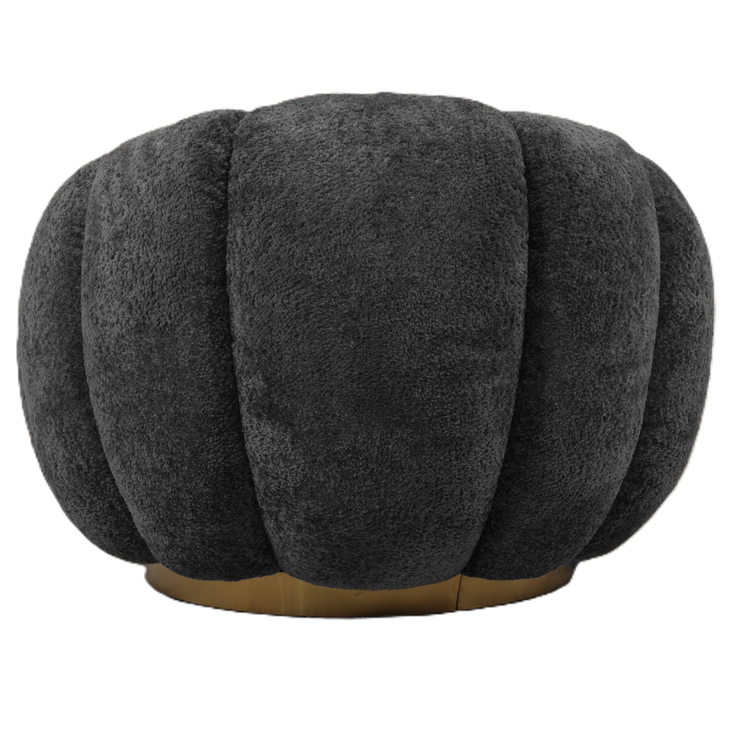 PTMD Fauteuil Daisy Antraciet Euphoria 21 gold base - Afbeelding 3