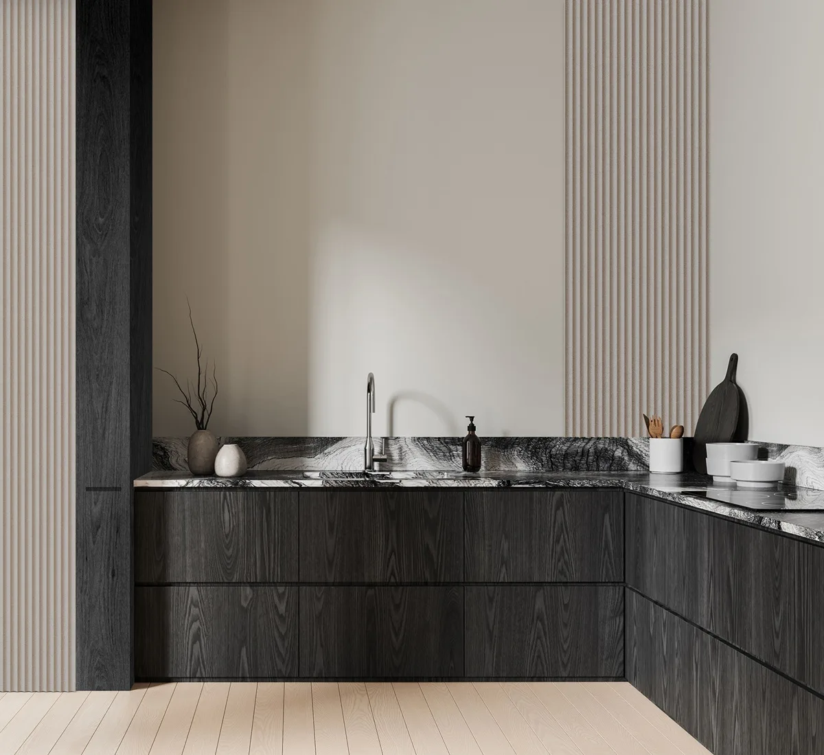 Lamelio kunststof wandpanelen Gresso Stone Grey 270x25 cm - Afbeelding 4
