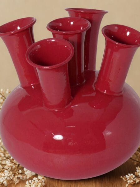 Vaas Fuchsia met 5 monden 23x23x23 cm