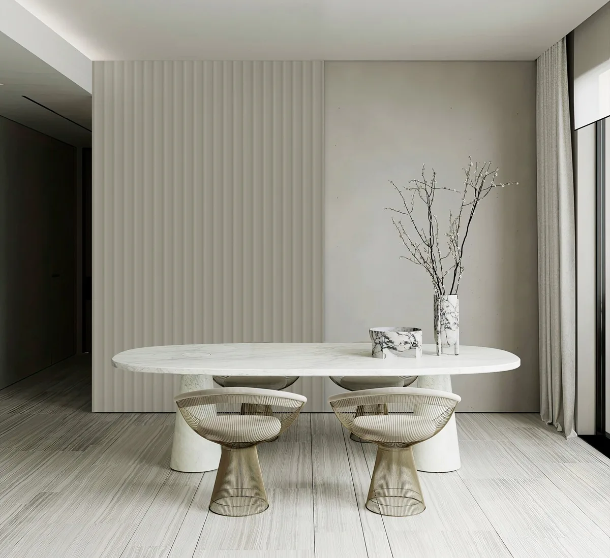 Lamelio kunststof wandpanelen Velutto Dessert Beige