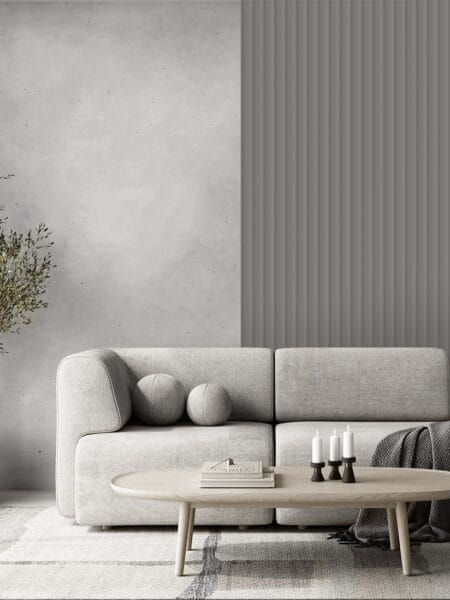 Lamelio kunststof wandpanelen Velutto Misty Grey